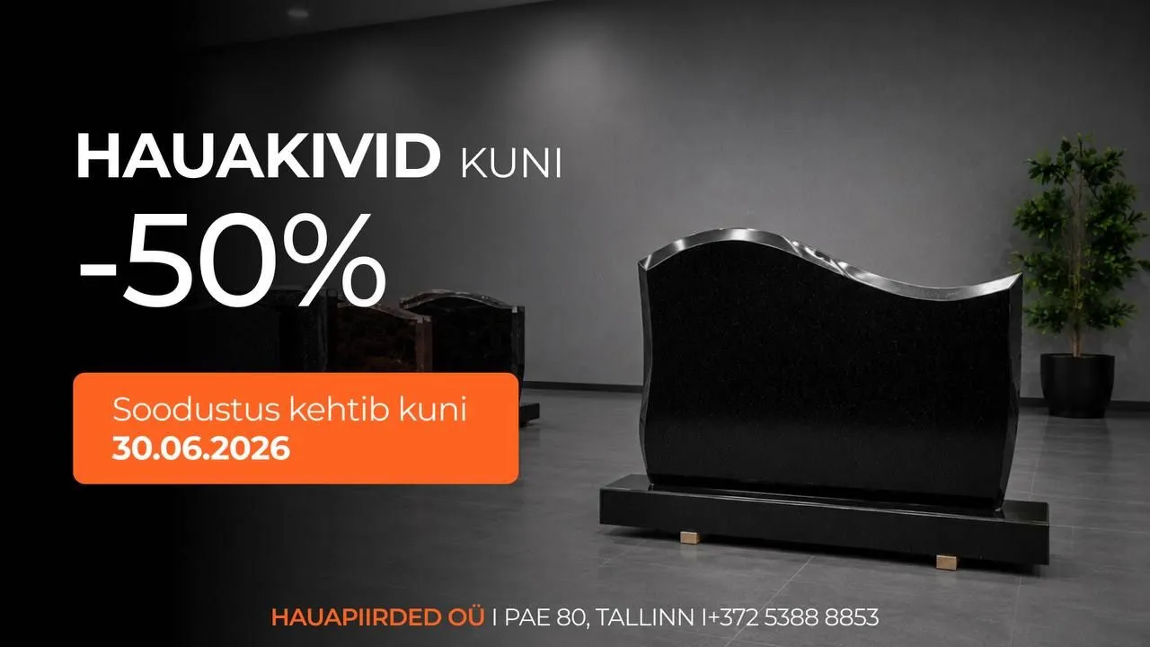 Allahindlus -50% kuni 30.06